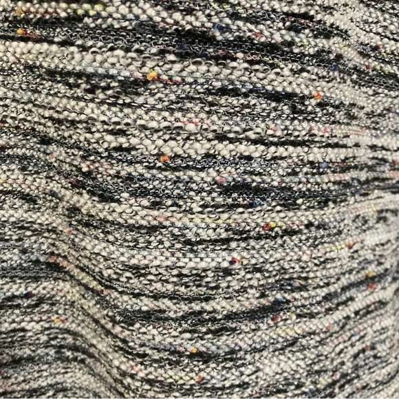 Ann Taylor Loft gray and ivory textured shift a-line dress. Size M petite - Picture 5 of 10